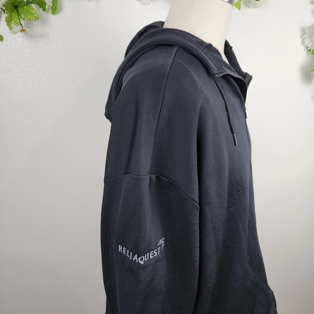 Nike Therma Fit Black Jacket - Zip Up Hooded Sz Mens XL